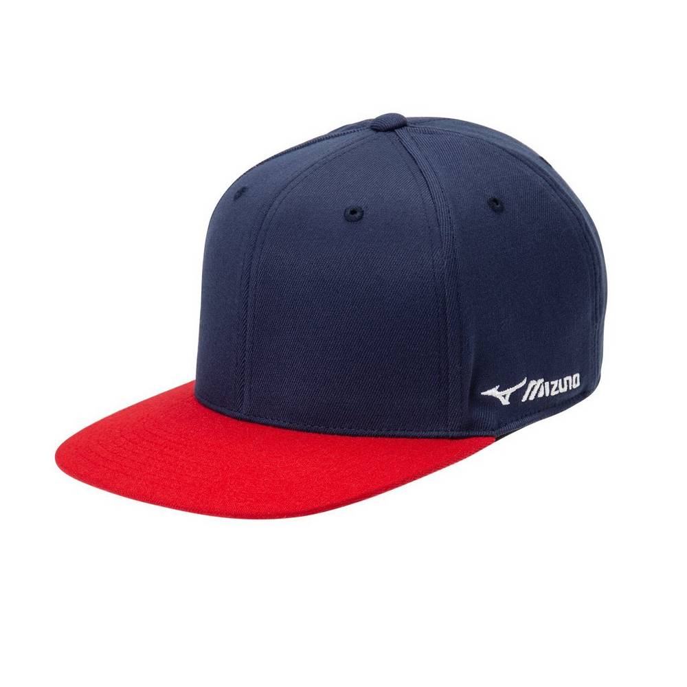 Mizuno Men's Team Snapback Hat Navy/Red (370274-GUW)